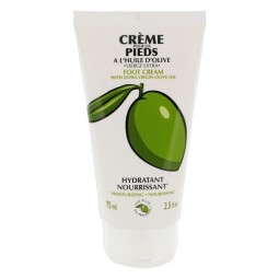 Crème pour les pieds à l'huile d'olive 75 ml