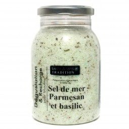 La recharge Sel de mer Parmesan et Basilic 580g