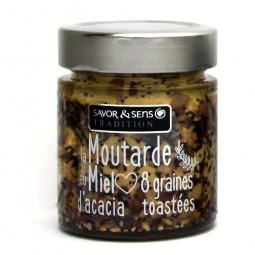 Moutarde au miel d’acacia et 8 graines toastées
